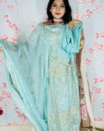 Pakistani Three-Piece Blue - Image 2