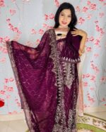 Purple Pakistani Three Piece - Image 2